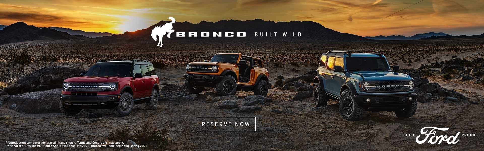 Reserve the all new 2021 Bronco