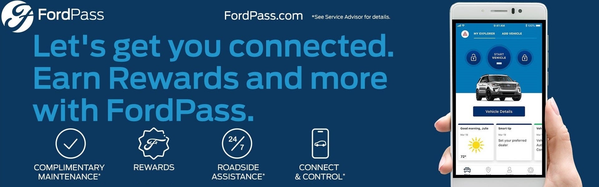 Ford Pass Lets Get You Connected. 