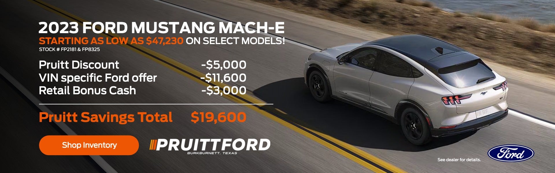 2023 Ford Mustang Mach-E Savings